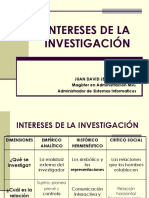 Intereses de La Investigacion