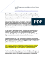 El Despliegue Político de Los Grupos Evangélicos en Costa Rica y Las Ideas Que Alimentan