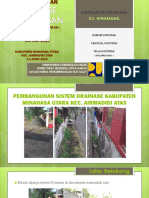 Pembangunan Drainase Lingkungan Minut 2016