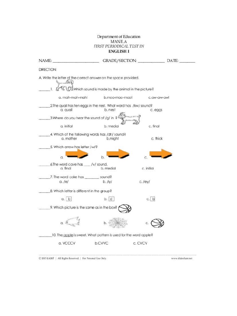 English Worksheets Land Grade 2