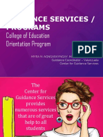 GUIDANCE SERVICES AND PROGRAMS OVERVIEW