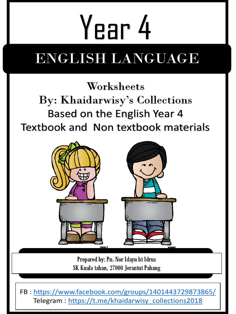 Cover Worksheet Year 4 Pdf