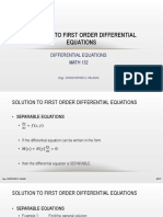 Lecture 2 - Differential Equation