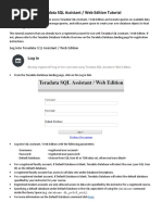 Teradata SQL Assistant Web Edition Tutorial