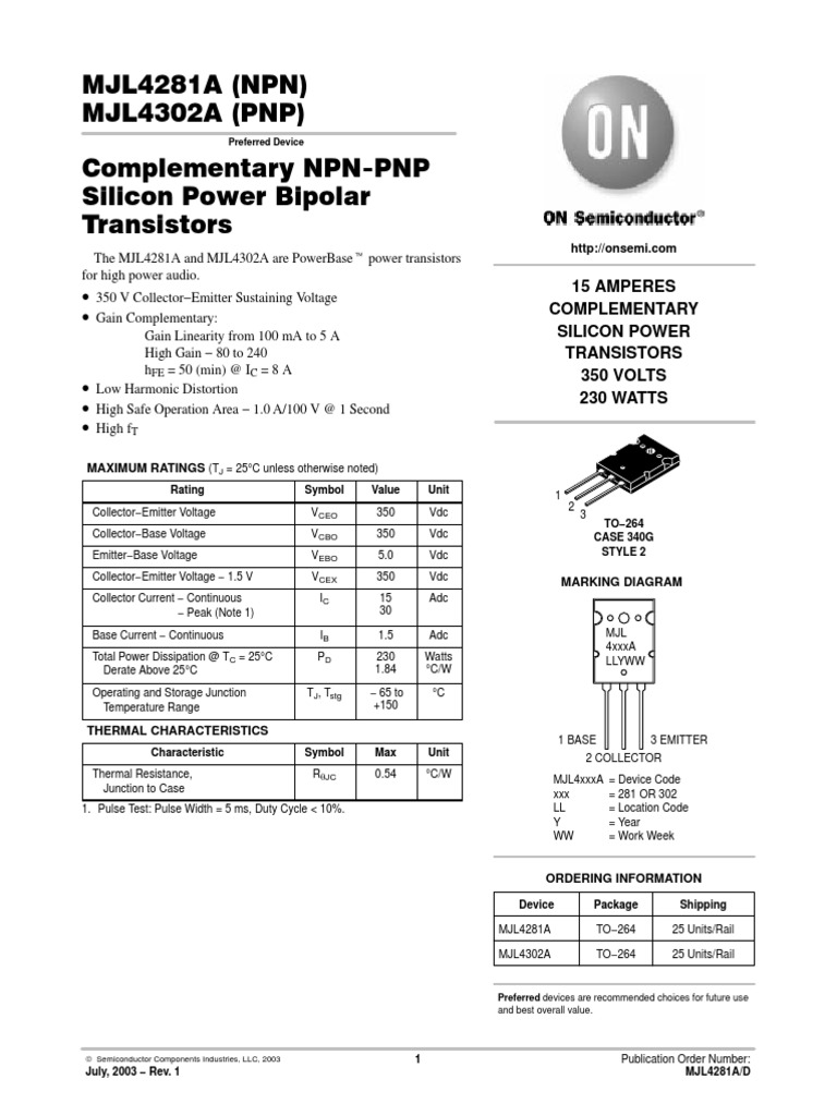 Datasheet PDF PDF Bipolar Junction Transistor Electronic Engineering