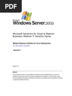 Microsoft Solutions For Small & Medium Business: Medium IT Solution Series Medium Business Solution For Core Infrastructure