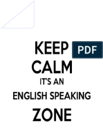 English Speaking Zone