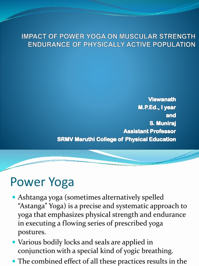 Power Yoga | PDF | Ashtanga Vinyasa Yoga | Yoga