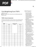 Cara Menghitung Skor TOEFL Dari Daftar Nilai Hasil Belajar - Cara Mudah Belajar Tes TOEFL