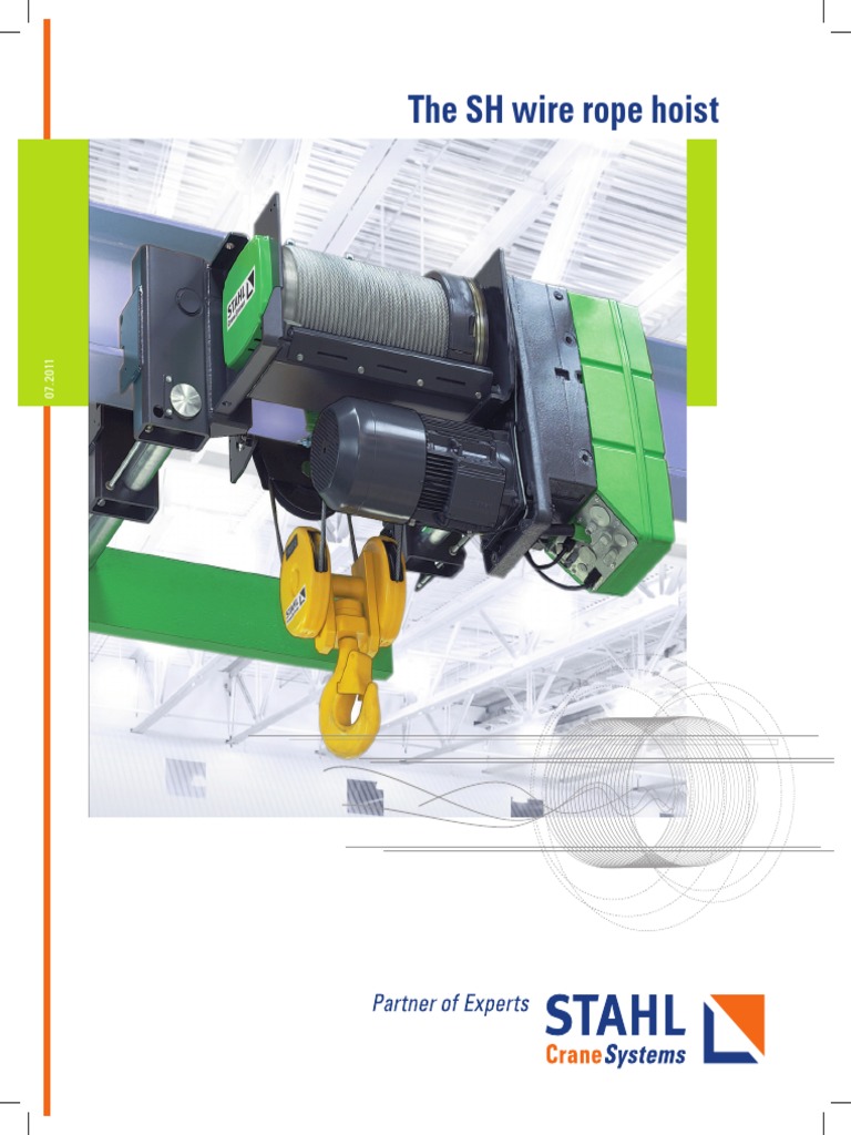 Stahl SH Wire Rope Hoist Brochure Crane (Machine) Switch