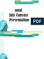 National Canvass Presentation