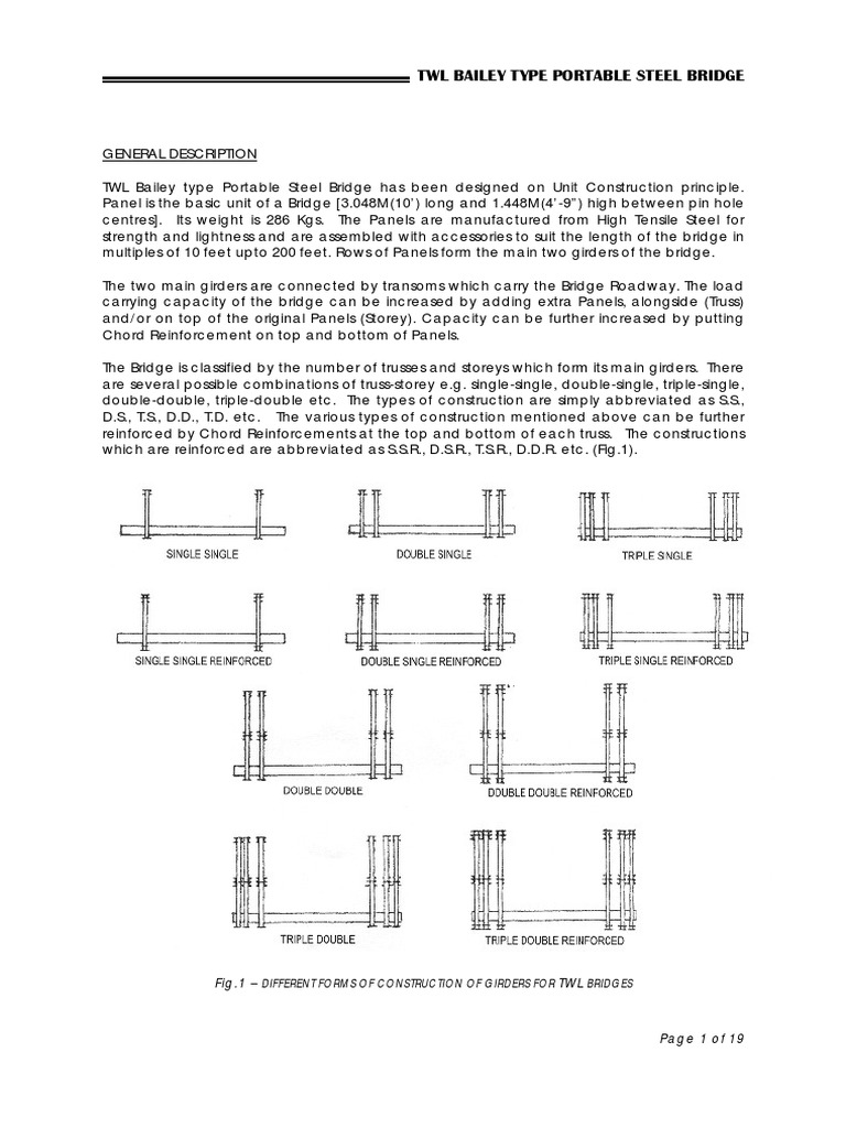 Bailey Bridge Manual | PDF | Truss | Galvanization