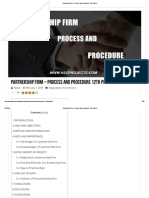 Partnership Firm - Process and Procedure 12th Project