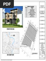 Perspective View: Schedule of Drawings