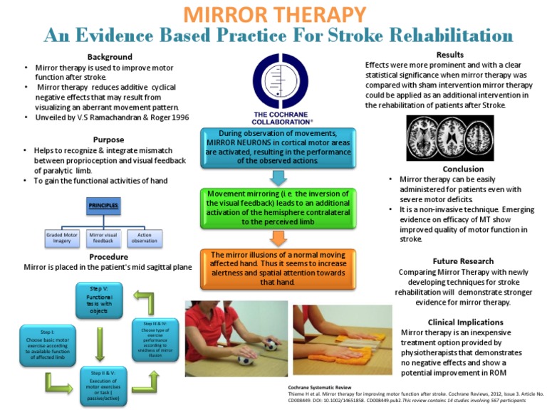 Mirror Therapy For Stroke | PDF | Physical Therapy | Stroke
