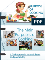 Purpose of Cooking