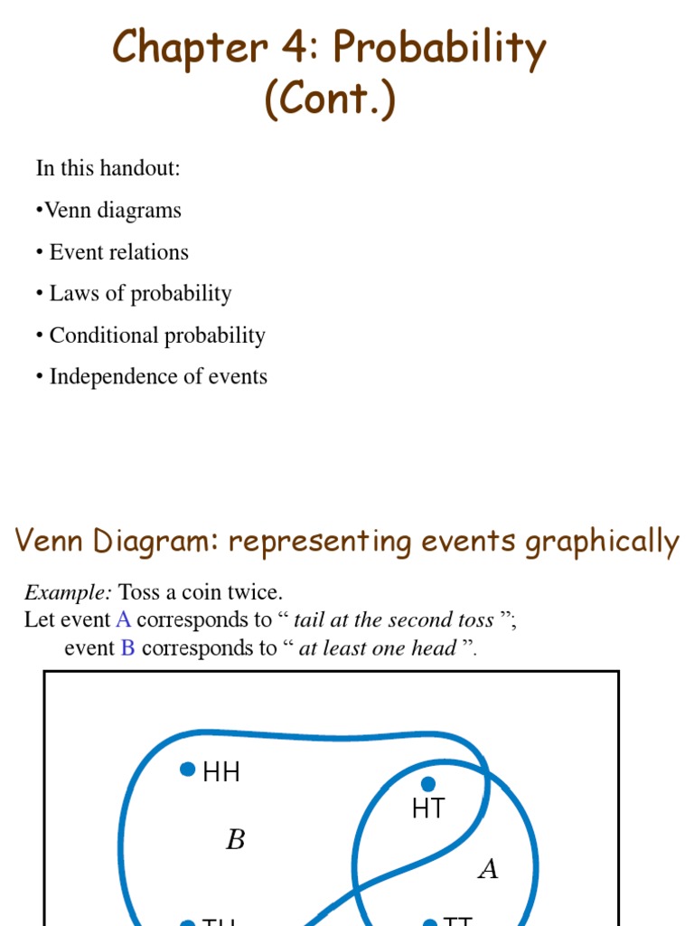 Chapter 4 Probability Cont Pdf Probability Probability And