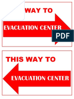 This Way To: Evacuation Center