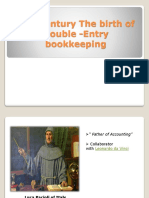 14 Century The Birth of Double - Entry Bookkeeping