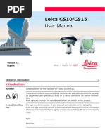 Leica GS10/GS15: User Manual