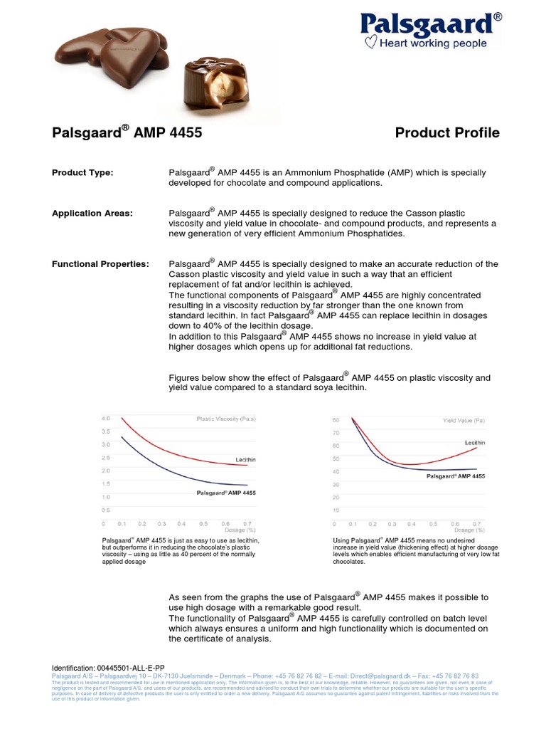 Palsgaard® Amp 4455 | Download Free PDF | Product Liability | Viscosity