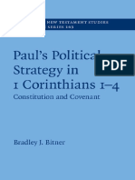 Paul's Political Strategy in 1 Corinthians 1-4 - Volume 163. Constitution and Covenant