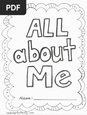All About Me Book Free Prin Tables