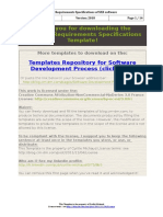 Software Requirements Specifications Template 2018