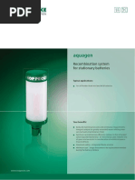 Aquagen: Recombination System For Stationary Batteries