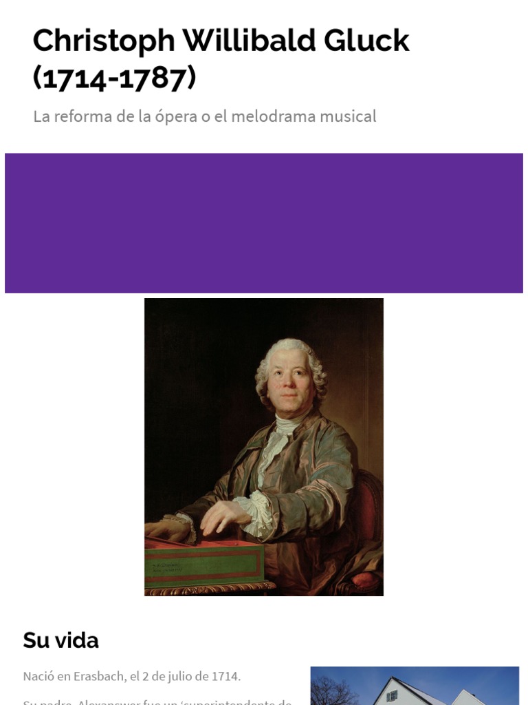 Christoph Willibald Gluck (1714-1787) | PDF | Ópera | Música vocal