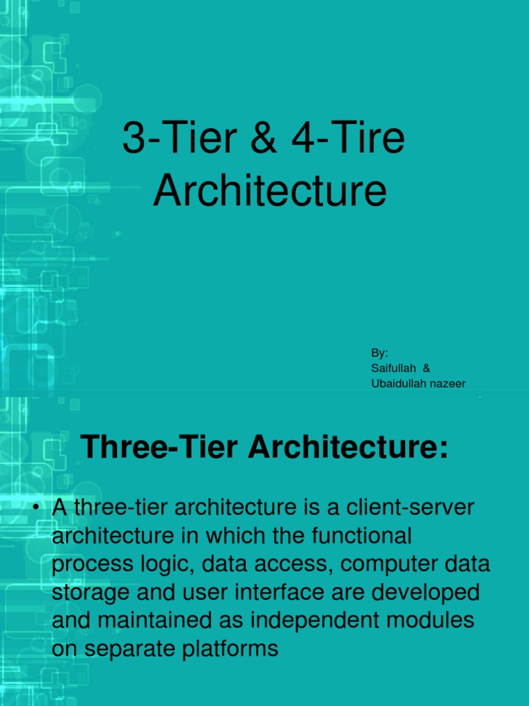 3 Tier Architecture | PDF | Client–Server Model | Web Application