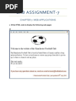 Lab Assignment-7: Chapter 7: Web Applications