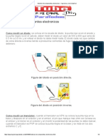 Medicion de Componentes Electronicos - Ingenieria A Nivel Industrial