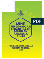 Buku Minit PKTA Ke 33 Pada 11 Mei 2018