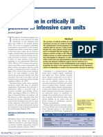 Malnutrition in Critically Ill Patients in Intensive Care Units