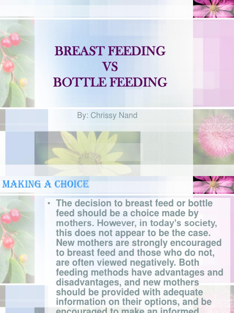 Breastfeeding Vs Bottle Feeding PDF Breastfeeding Breast Milk