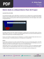 AutoCAD Plant 2018 - Mixed Metric Bolts