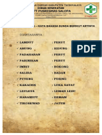 Daftar Kata Kata Sundanese