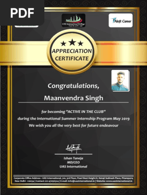 Certificate 