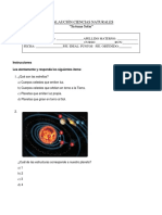 Sistema Solar Evaluación