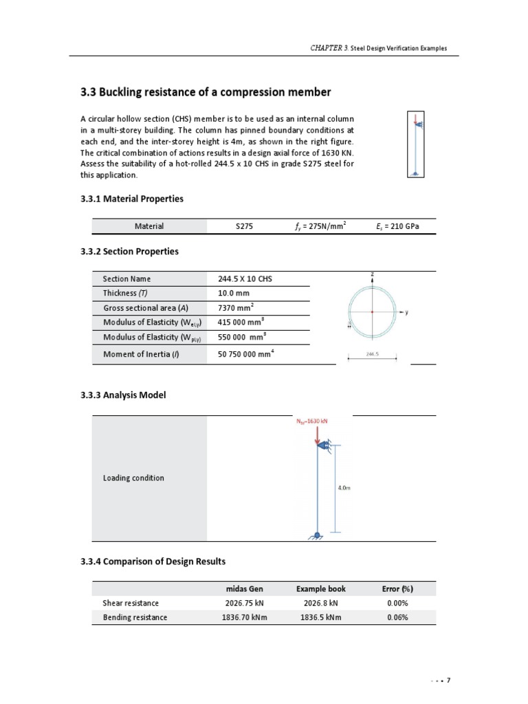 Buckling Example Pdf Buckling Civil Engineering