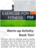 Exercise For Fitness