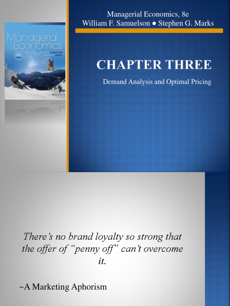 Managerial Economics, 8e William F. Samuelson Stephen G. Marks | PDF ...