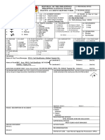 Republic of The Philippines Philippine National Police Traffic Accident Report Form