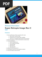 Release Notes - SR Image Rev C