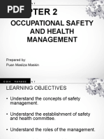 Occupational Safety and Health Management: Prepared By: Puan Masliza Maskin