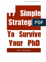 17 Simple Strategies To Survive Your PHD - Next Scientist PDF