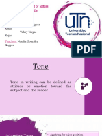 Tone and Format of Letters and Emails: Students