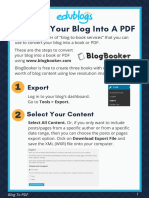 Convert Your Blog Into A PDF: Export