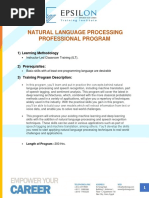 Natural Language Processing Professional Program